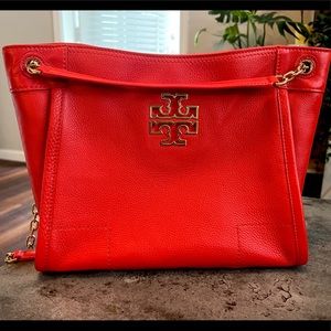 Tory Burch red authentic tote